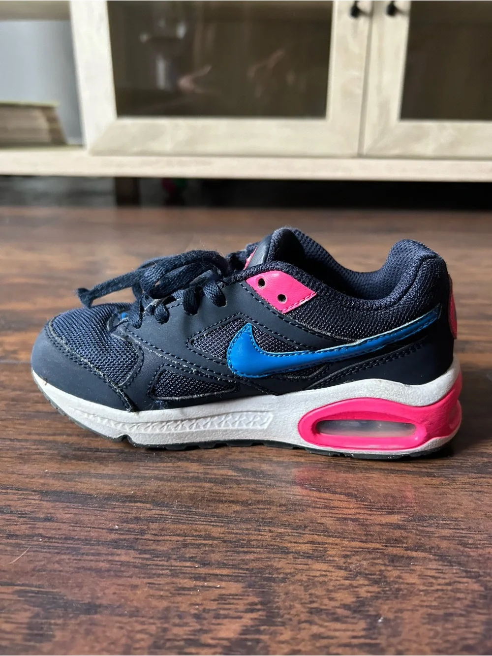 Nike Kids Navy and Pink Air Max Sneakers